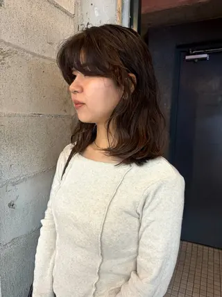 ミディアム カラー パーマ 🍈yurina パーマ🍈のヘアスタイル