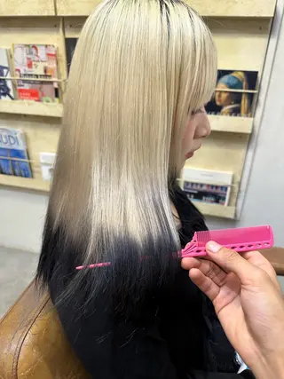 ロング 似合わせ/ハイトーン ✂︎ゆーぴ✂︎のヘアスタイル