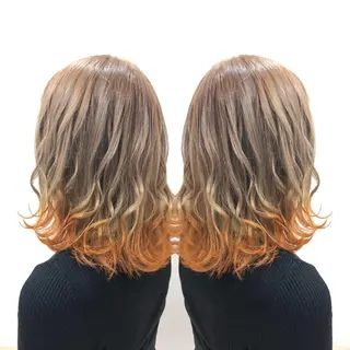 ミディアム カラー 髪質改善特化サロン ICONIQ天神店のヘアスタイル