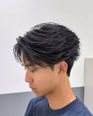 パーマ メンズ 常原 悠希のヘアスタイル