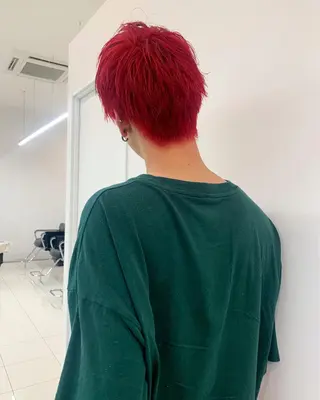 ショート カラー メンズ YU KIのヘアスタイル