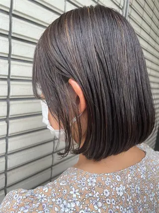 ショート カラー NINE+/代表 ブリーチ特化型サロンのヘアスタイル