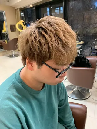 メンズ 上石神井メンズパーマ 飯田徹のヘアスタイル