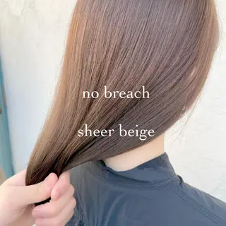 セミロング カラー 顔周りカット× 髪質改善【リョウ】のヘアスタイル