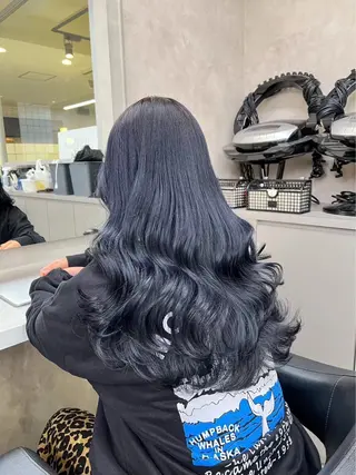 ロング カラー モデル募集💙韓国 スタイル💙亜子のヘアスタイル