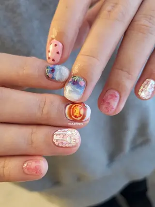 ネイル 3dパーツ/流行り 👧shushu❤️のネイルデザイン