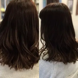 ミディアム カラー 山内 聡史のヘアスタイル