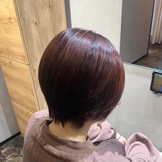 ショート カラー 透明感カラー/パーマ 🌀アオノのヘアスタイル