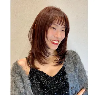 セミロング ase.糸島店所属・UEDA AYAのヘアスタイル