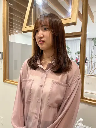 セミロング 松野 心音のヘアスタイル