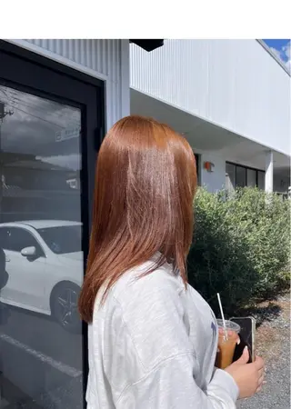 セミロング カラー Latte川原店所属・金古 美優のヘアスタイル