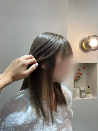 セミロング カラー ヘアアレンジ 【혁명】さら/사라: Korean🍀のヘアスタイル