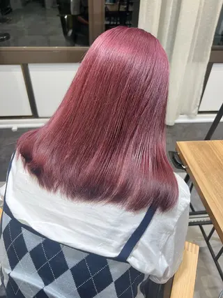 セミロング カラー ☀️ボブスタイル特化 大山あさひ☀️のヘアスタイル