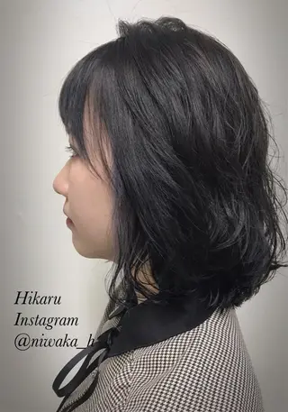 ミディアム カラー エリアNo.1カラー ⭐️hikaru⭐️のヘアスタイル