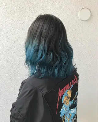 ミディアム カラー インナーカラー/天神 ブリーチ/吉田のヘアスタイル