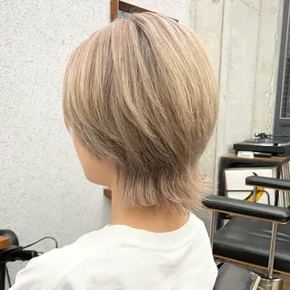 ショート カラー メンズ ✂︎ウルフ・ショート ✂︎MIKUNIのヘアスタイル
