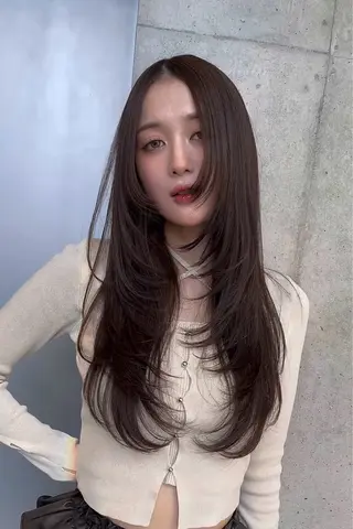 セミロング カラー 🌫️大人韓国ヘア 🌫️naoyaのヘアスタイル