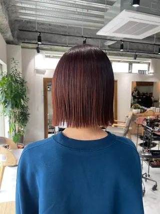 ショート カラー 🩵ボブ/レイヤー /髪質改善🩵のヘアスタイル