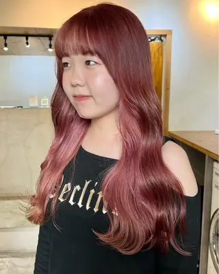 ロング 暖色カラー/レイヤー カット☁️MEI☁️のヘアスタイル