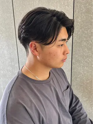 ミディアム カラー パーマ Niau太田店所属・藤田 輝一朗のヘアスタイル