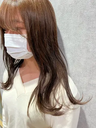 ロング カラー ヘアアレンジ letterby novel はるみのヘアスタイル