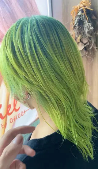 カラー 渋谷/メンズパーマ/ ミディアム/田代昂平のヘアスタイル