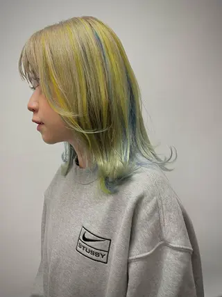 セミロング カラー KAH所属・Koichi Satoのヘアスタイル