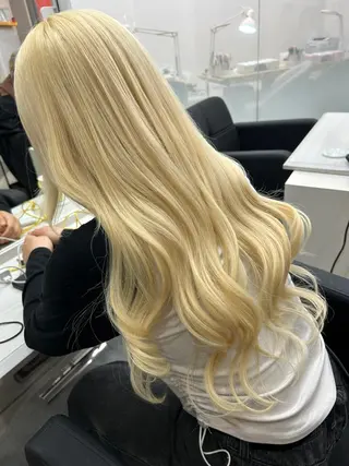 ロング カラー ヘアアレンジ alpha. カラーエクステ下妻のヘアスタイル