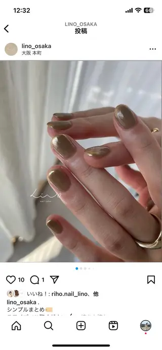 ネイル lino大阪本町店所属・lino 大阪本町店のネイルデザイン