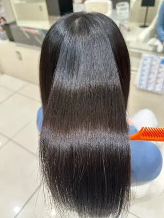 セミロング 艶髪/ブリーチなし Wカラー🌺yuiのヘアスタイル