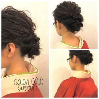 ミディアム ヘアアレンジ 平川 友希子のヘアスタイル