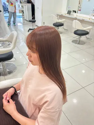 ロング カラー tomona 𝜗𝜚のヘアスタイル