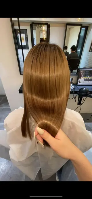ミディアム 美髪✨髪質改善 &艶カラーmanaeのヘアスタイル