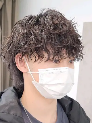 パーマ メンズ fifth men's原宿所属・fifth/原宿/ シャドウパーマ/カズのヘアスタイル