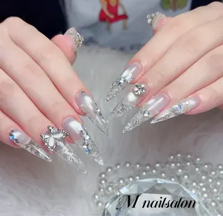 ネイル M🌷nail 長さだし専門店のネイルデザイン