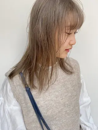 カラー Pros所属・nana/レイヤー /酸性ストレートのヘアスタイル