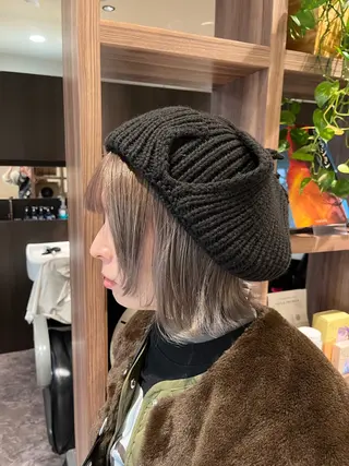 ミディアム カラー dogstar小林諒 レイヤー/パーマのヘアスタイル