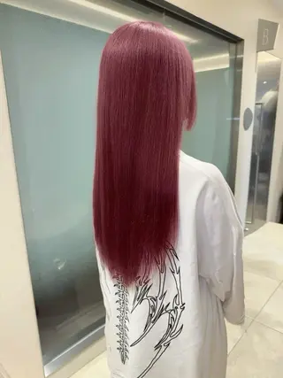 ロング ハイトーン/レイヤー /迫田龍明のヘアスタイル