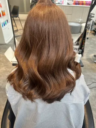 セミロング カラー ✂️無料カットモデル ✂️佐々木悠月のヘアスタイル