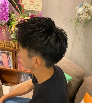 メンズ 🪼🫧垢抜け韓国風 カラー🦔さえ🦔のヘアスタイル