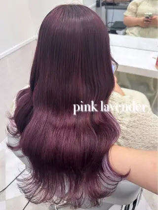 ロング 💎のぼりゆい/大須 ブリーチなしWカラーのヘアスタイル