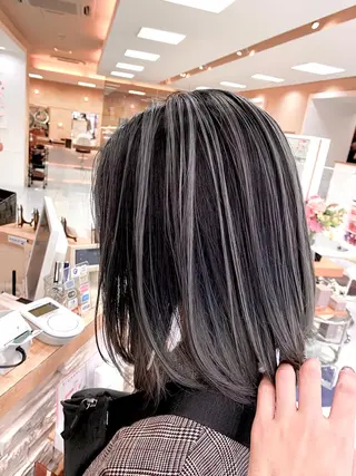 ショート 縮毛/レイヤー 韓国/橋口のヘアスタイル