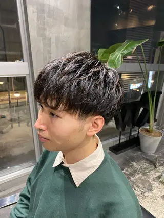 ショート パーマ メンズ Agu hair lore沼館店所属・八戸パーマ/メンズパ ーマ/シンゴ。のヘアスタイル