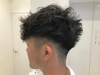 ショート カラー パーマ メンズ Vir by browのヘアスタイル