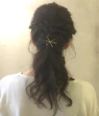 ミディアム セミロング ロング カラー ヘアアレンジ LoRE hair 四条河原町 西尾友里のヘアスタイル