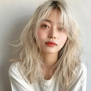 セミロング 髪質改善 Noe心斎橋店のヘアスタイル