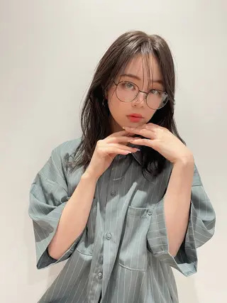 ミディアム カラー パーマ ヘアアレンジ VIVIE【ヴィヴィ】所属・髪質改善/韓国風 レイヤー/田村祐樹のヘアスタイル