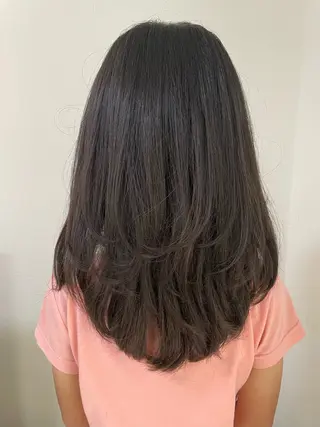 セミロング YUSICA  所沢 イマムラ✳︎✴︎のヘアスタイル