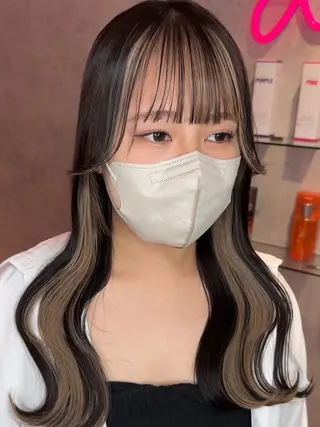 ロング カラー 韓国ヘア/艶カラー /田中悠佑のヘアスタイル