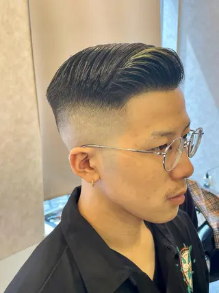ショート メンズ 高野浩平/フェード ツイストスパイラルのヘアスタイル
